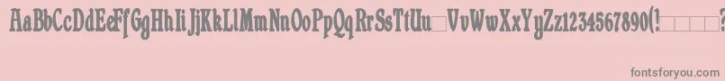 ShrewsburyCondensedBold-Schriftart – Graue Schriften auf rosa Hintergrund