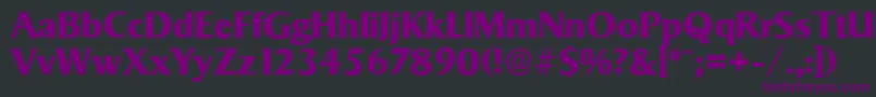 SigvarserialXboldRegular Font – Purple Fonts on Black Background