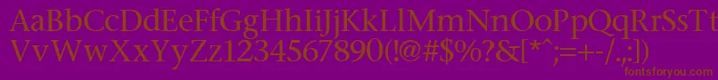 Stone Font – Brown Fonts on Purple Background