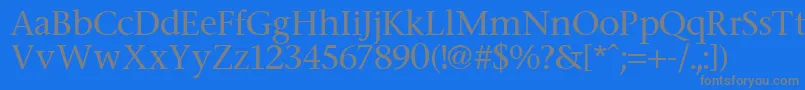 Stone Font – Gray Fonts on Blue Background
