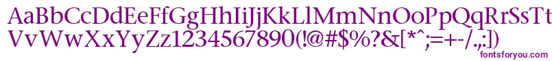 Stone Font – Purple Fonts on White Background