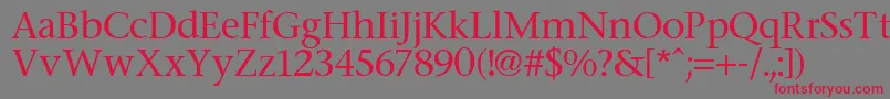Stone-Schriftart – Rote Schriften auf grauem Hintergrund