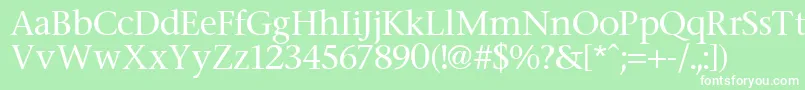 Stone Font – White Fonts on Green Background