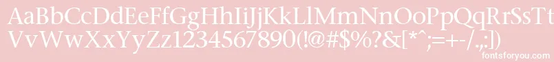 Stone Font – White Fonts on Pink Background