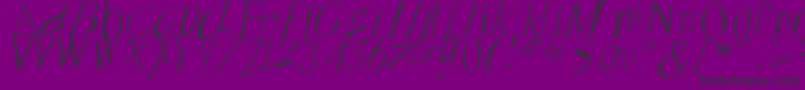 Francoforteserifus Font – Black Fonts on Purple Background