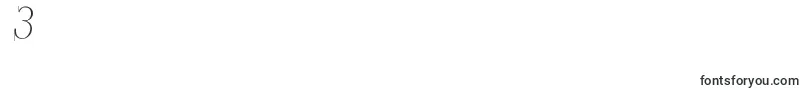 Шрифт Francoforteserifus – шрифты цифры 3