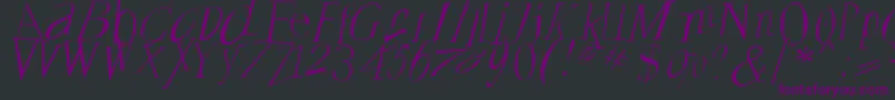 Francoforteserifus Font – Purple Fonts on Black Background