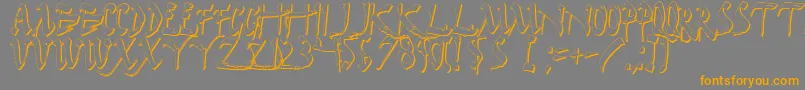 Darkhs Font – Orange Fonts on Gray Background