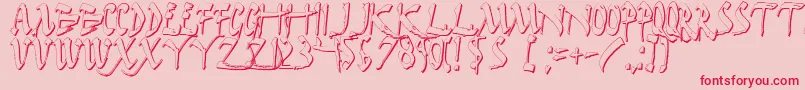 Darkhs Font – Red Fonts on Pink Background