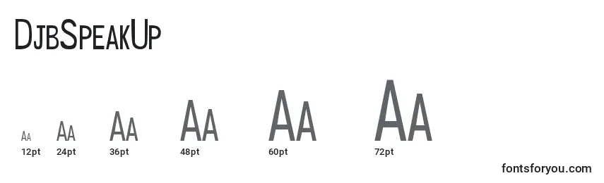 DjbSpeakUp Font Sizes