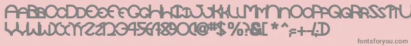 TocopillascapssskBold Font – Gray Fonts on Pink Background