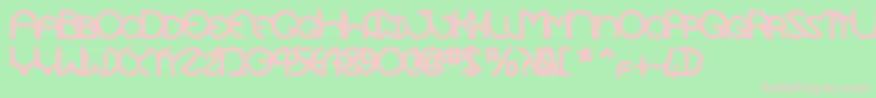 TocopillascapssskBold Font – Pink Fonts on Green Background