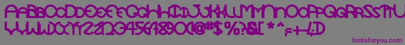 TocopillascapssskBold Font – Purple Fonts on Gray Background