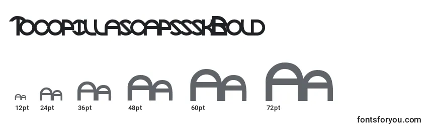 TocopillascapssskBold Font Sizes