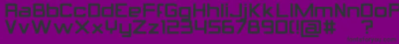 フォントCalcula – 紫の背景に黒い文字