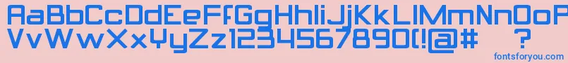 Calcula Font – Blue Fonts on Pink Background