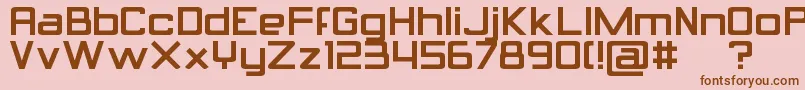 Calcula Font – Brown Fonts on Pink Background