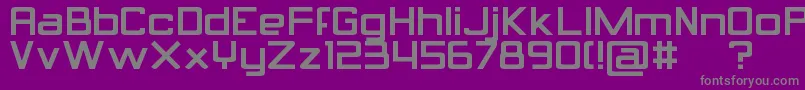 Calcula Font – Gray Fonts on Purple Background
