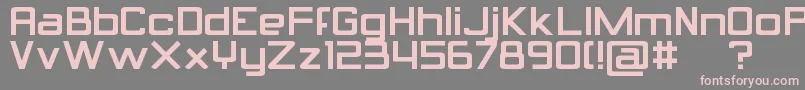 Calcula Font – Pink Fonts on Gray Background