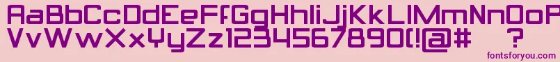 Calcula Font – Purple Fonts on Pink Background