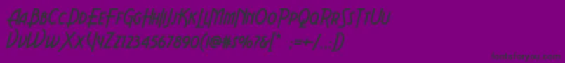 Aeroviasbrasilnf Font – Black Fonts on Purple Background