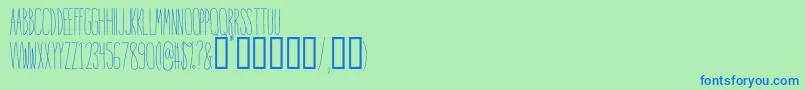 IntoTheVortex Font – Blue Fonts on Green Background