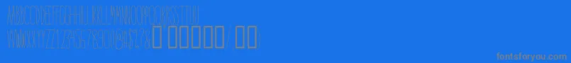IntoTheVortex Font – Gray Fonts on Blue Background