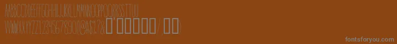 IntoTheVortex Font – Gray Fonts on Brown Background