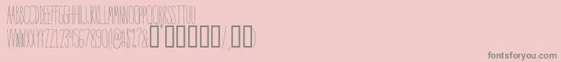 IntoTheVortex Font – Gray Fonts on Pink Background