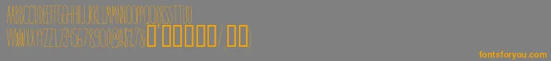 IntoTheVortex Font – Orange Fonts on Gray Background