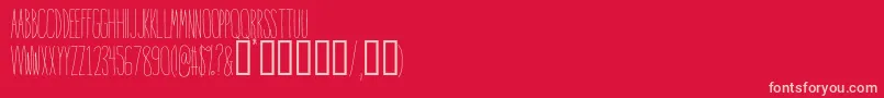 IntoTheVortex Font – Pink Fonts on Red Background