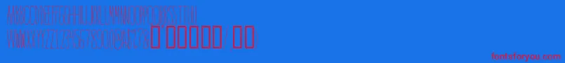 Saiba mais sobre a fonte IntoTheVortex Fonte IntoTheVortex – fontes vermelhas em um fundo azul