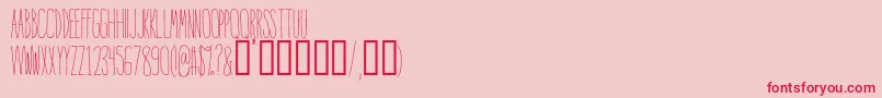 IntoTheVortex Font – Red Fonts on Pink Background
