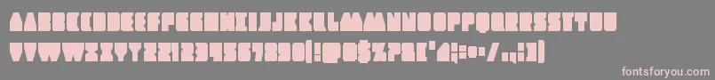 Contourofdutycond Font – Pink Fonts on Gray Background