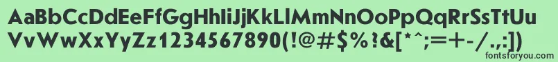 フォントJournls0 – 緑の背景に黒い文字