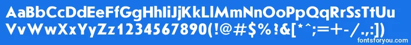 フォントJournls0 – 青い背景に白い文字