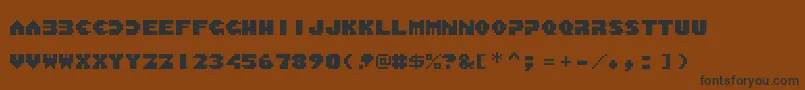 BabyBoomer Font – Black Fonts on Brown Background