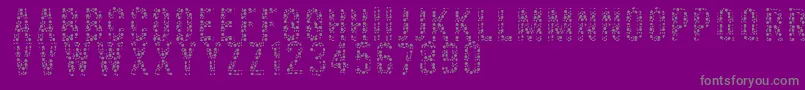 Colorblind Font – Gray Fonts on Purple Background