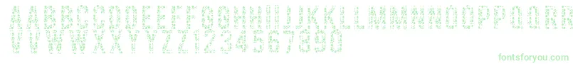 Colorblind-Schriftart – Grüne Schriften