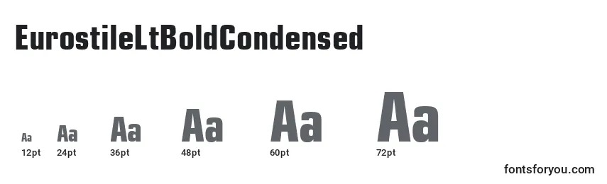 EurostileLtBoldCondensed Font Sizes