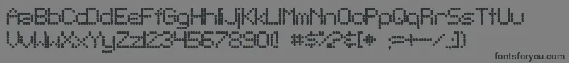 SfTelegraphicBold Font – Black Fonts on Gray Background
