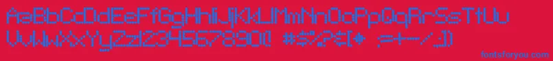 fuente SfTelegraphicBold – Fuentes Azules Sobre Fondo Rojo