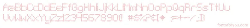 フォントSfTelegraphicBold – 白い背景にピンクのフォント