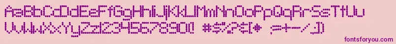 SfTelegraphicBold Font – Purple Fonts on Pink Background
