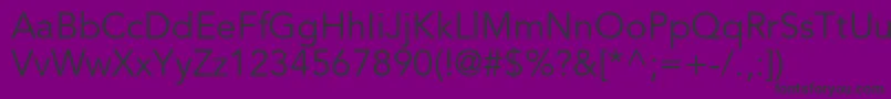 AvenirltstdBook Font – Black Fonts on Purple Background