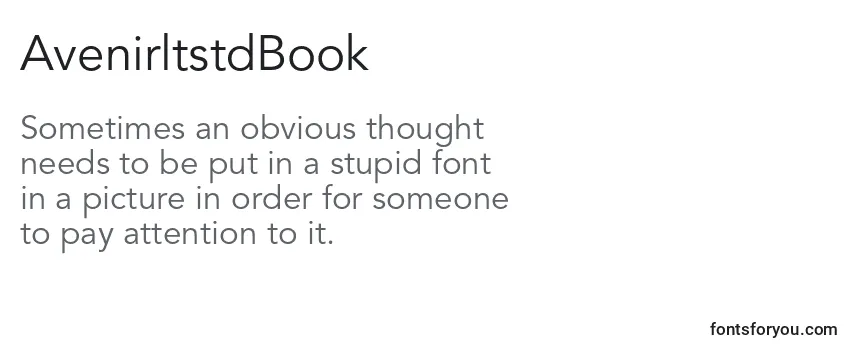 Review of the AvenirltstdBook Font