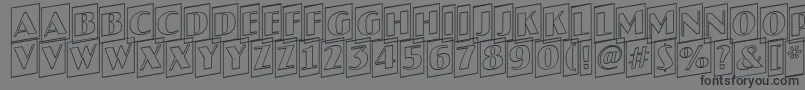 フォントAJaspercmotlup – 黒い文字の灰色の背景