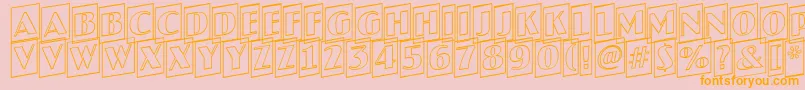 AJaspercmotlup Font – Orange Fonts on Pink Background