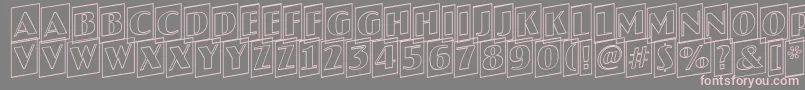 AJaspercmotlup Font – Pink Fonts on Gray Background