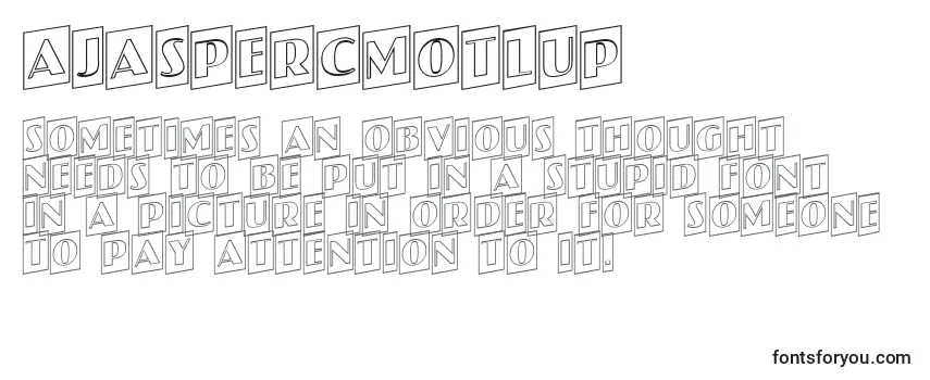Review of the AJaspercmotlup Font
